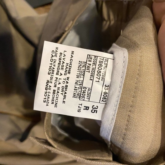 Ted Baker Men’s Jem Pant Khaki Size 35R NWT - Picture 7 of 11